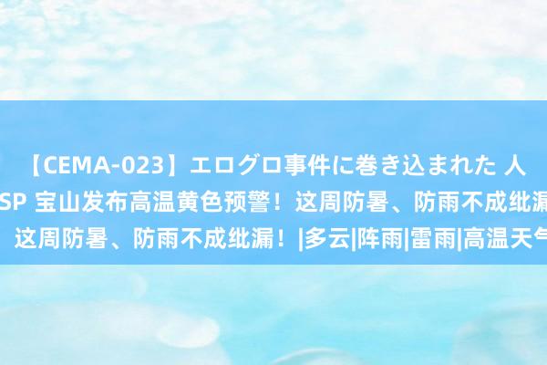 【CEMA-023】エログロ事件に巻き込まれた 人妻たちの昭和史 210分SP 宝山发布高温黄色预警！这周防暑、防雨不成纰漏！|多云|阵雨|雷雨|高温天气