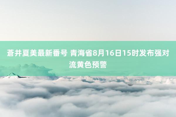 蒼井夏美最新番号 青海省8月16日15时发布强对流黄色预警