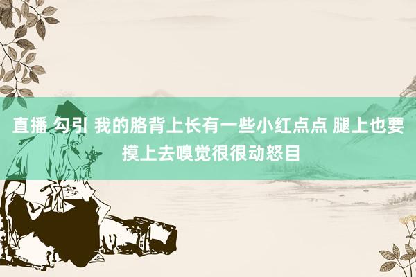 直播 勾引 我的胳背上长有一些小红点点 腿上也要 摸上去嗅觉很很动怒目